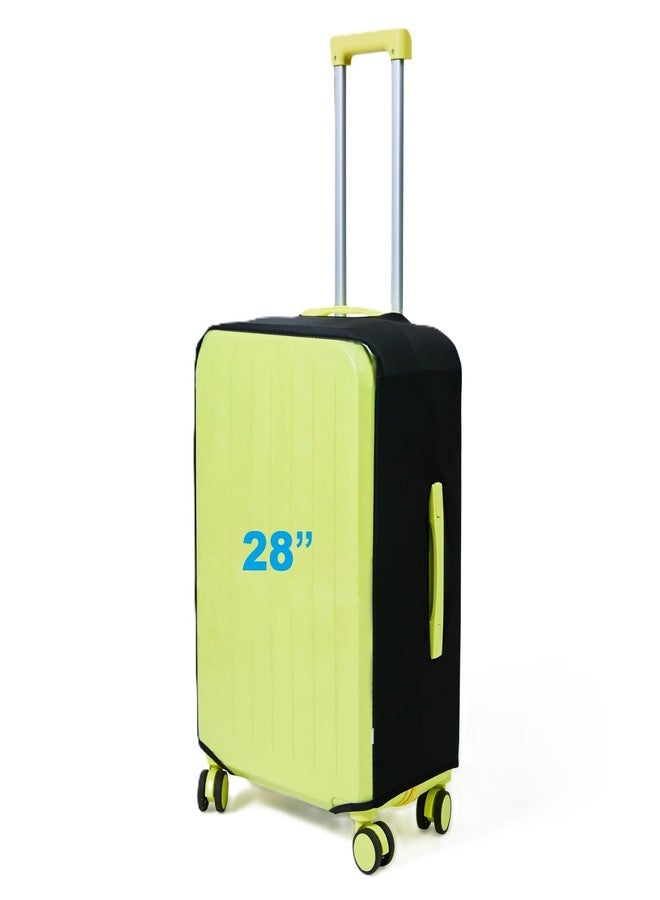 FABULWAY Clear Luggage Cover Protectors For Suitcases,Elastic Transparent waterproof PVC Suitcase Covers Protector Fit 20-30 Inch wheeled Luggage (28") - Image 1
